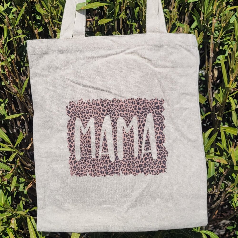 Mama Shopping Tote - Leopard Print